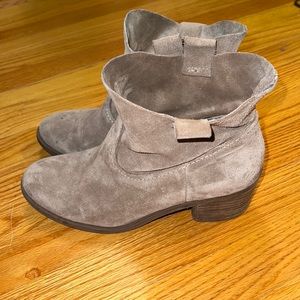 Leather Suede Booties